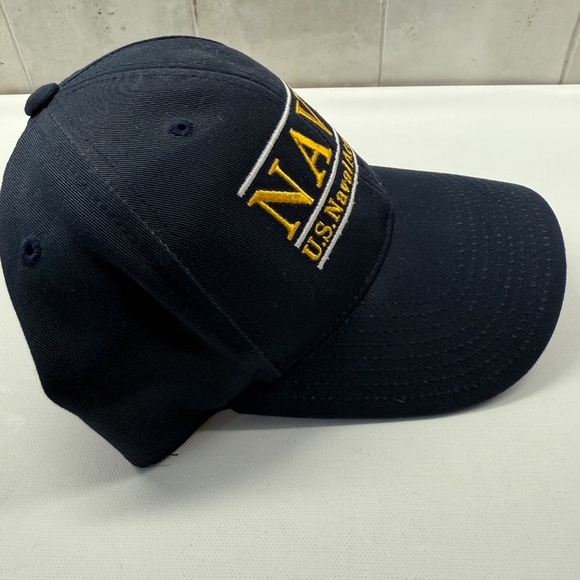 Navy U.S. Naval Academy Baseball Hat Cotton Adjustable OS - Picture 3 of 7